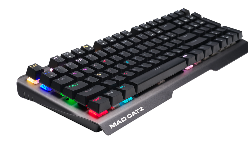 Mad Catz The Authentic S.T.R.I.K.E. 13 Mechanical Gaming Keyboard, Black - DELENordic.com