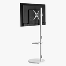 Alterzone Shift Monitor Floor Stand, White Alterzone Shift Monitor Floor Stand, White
