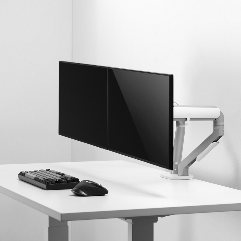 Alterzone Arm Chroma Duo Monitor Arm, White Alterzone Arm Chroma Duo monitorivarsi kahdelle 17