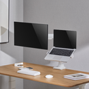 Alterzone Arm Luxe Heavy-duty Single Monitor Arm with Laptop Tray, White Alterzone Arm Luxe Heavy-duty Single monitorarm med laptopbricka, vit