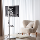 Alterzone Shift Monitor Floor Stand, White Alterzone Shift Monitor Floor Stand, White