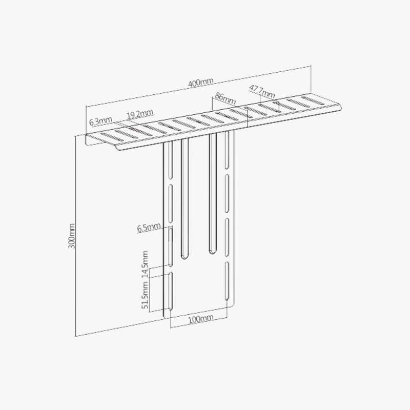 Alterzone Ledge VESA Compatible Device Shelf Alterzone Ledge VESA Compatible -laitehylly