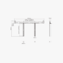 Alterzone Sound TV-attached Soundbar Bracket with Depth Adjustment Alterzone Sound TV-monterat soundbarfäste med djupjustering
