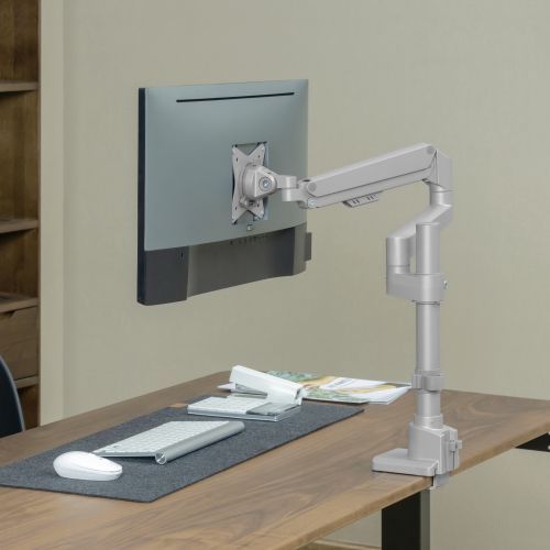 Alterzone Arm Ascend Single Monitor Arm, Silver Alterzone Arm Ascend monitorivarsi, hopea