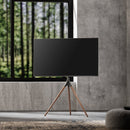 Alterzone Trio Easel TV Floor Stand for 45"-65" TVs, Walnut - DELENordic.com Alterzone Trio golvstativ för 45