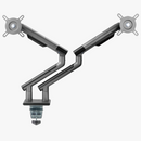 Alterzone Arm Duo Aluminum Monitor Arm, Space Gray - DELENordic.com Alterzone Arm Duo monitorarm i aluminium för dubbla 17