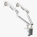 Alterzone Arm Duo Aluminum Monitor Arm, White - DELENordic.com Alterzone Arm Duo monitorarm i aluminium för dubbla 17