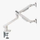 Alterzone Arm Duo Aluminum Monitor Arm, White - DELENordic.com Alterzone Arm Duo monitorarm i aluminium för dubbla 17
