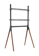 Alterzone Quad TV Floor Stand for 49"-70" TV's, Walnut - DELENordic.com Alterzone Quad golvstativ för 49