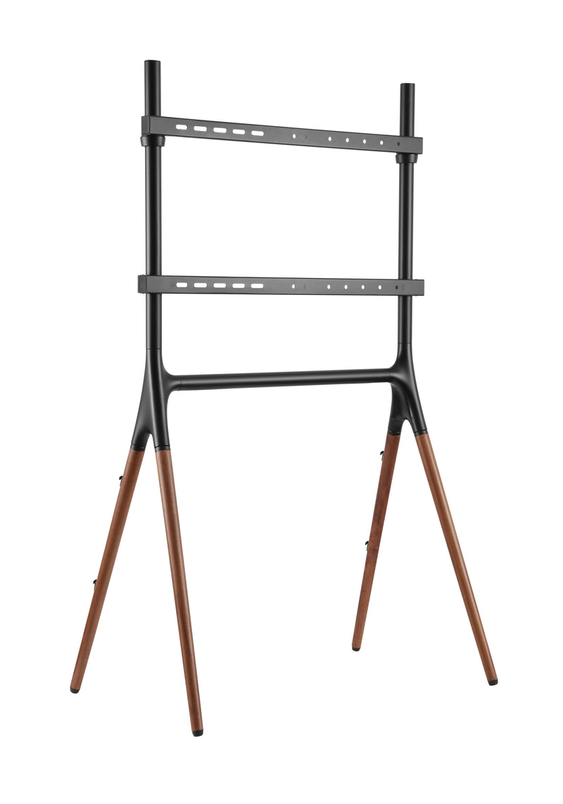 Alterzone Quad TV Floor Stand for 49"-70" TV's, Walnut Alterzone Quad TV Floor Stand for 49