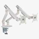 Alterzone Arm Duo USB Aluminum Monitor Arm, 2 x USB 3.0 Ports, White - DELENordic.com Alterzone Arm Duo USB monitorarm i aluminium för dubbla 17