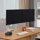 Alterzone Arm Duo USB Aluminum Monitor Arm, 2 x USB 3.0 Ports, White - DELENordic.com Alterzone Arm Duo USB monitorarm i aluminium för dubbla 17