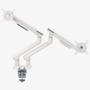 Alterzone Arm Duo USB Aluminum Monitor Arm, 2 x USB 3.0 Ports, White - DELENordic.com Alterzone Arm Duo USB monitorarm i aluminium för dubbla 17