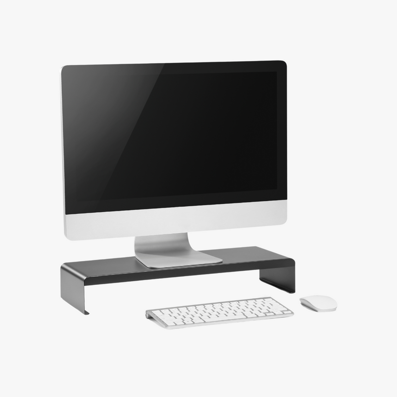 Alterzone Rise 1 Aluminum Desktop Monitor Stand, Black - DELENordic.com Alterzone Rise 1 Aluminum Desktop Monitor Stand, Black