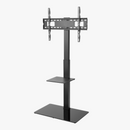 Alterzone Slim 7g TV Stand with Glass Base for 37"-70" TVs, Black - DELENordic.com Alterzone Slim 7g golvstativ med glasbas för 37