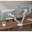 Alterzone Arm Duo Aluminum Monitor Arm, White - DELENordic.com Alterzone Arm Duo monitorarm i aluminium för dubbla 17