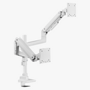 Alterzone Arm Luxe Heavy-duty Duo Monitor Arm, White - DELENordic.com Alterzone Arm Luxe Heavy-duty Duo monitorarm, vit