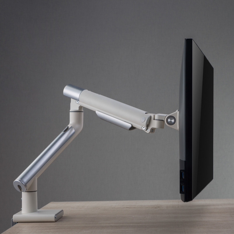 Alterzone Arm One Aluminum Monitor Arm, White - DELENordic.com Alterzone Arm One alumiininen monitorivarsi 17