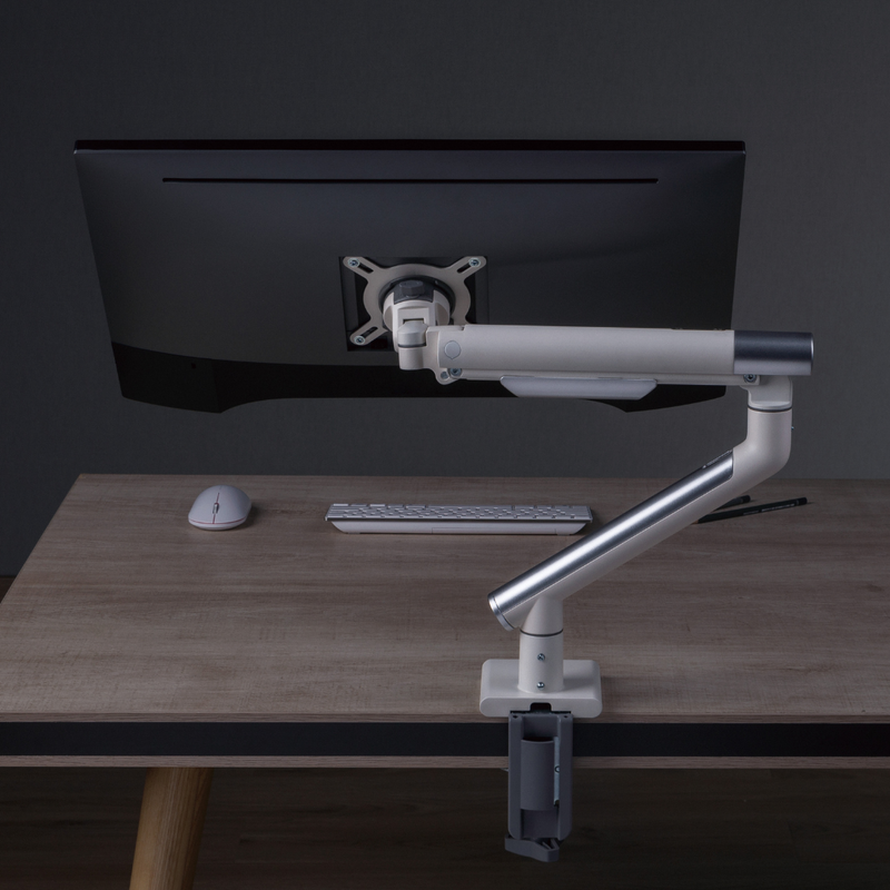 Alterzone Arm One Aluminum Monitor Arm, White - DELENordic.com Alterzone Arm One alumiininen monitorivarsi 17