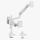 Alterzone Arm Luxe Heavy-duty Duo Monitor Arm, White - DELENordic.com Alterzone Arm Luxe Heavy-duty Duo monitorarm, vit
