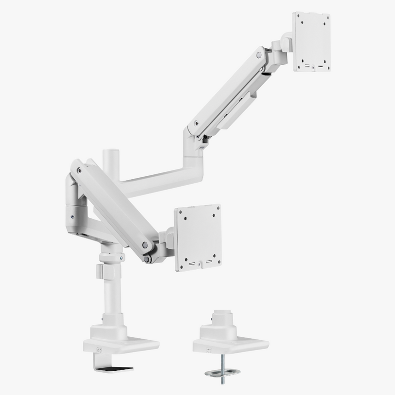 Alterzone Arm Luxe Heavy-duty Duo monitorivarsi kahdelle näytölle, valkoinen Alterzone Arm Luxe Heavy-duty Duo monitorivarsi kahdelle näytölle, valkoinen