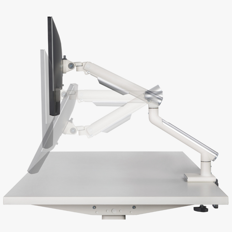 Alterzone Arm One Aluminum Monitor Arm, White - DELENordic.com Alterzone Arm One monitorarm i aluminium för 17