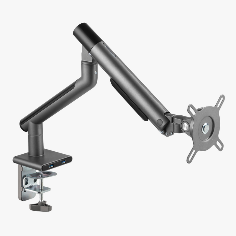 Alterzone Arm One USB Aluminum Monitor Arm, 2 x 3.0 USB Ports, Space Gray - DELENordic.com Alterzone Arm One USB alumiininen monitorivarsi 17