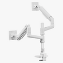 Alterzone Arm Luxe Heavy-duty Duo Monitor Arm, White - DELENordic.com Alterzone Arm Luxe Heavy-duty Duo monitorarm, vit