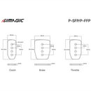 Simagic Flat Pedal Plate (Throttle, Brake, Clutch) - DELENordic.com Simagic Flat Pedal Plate (Throttle, Brake, Clutch)