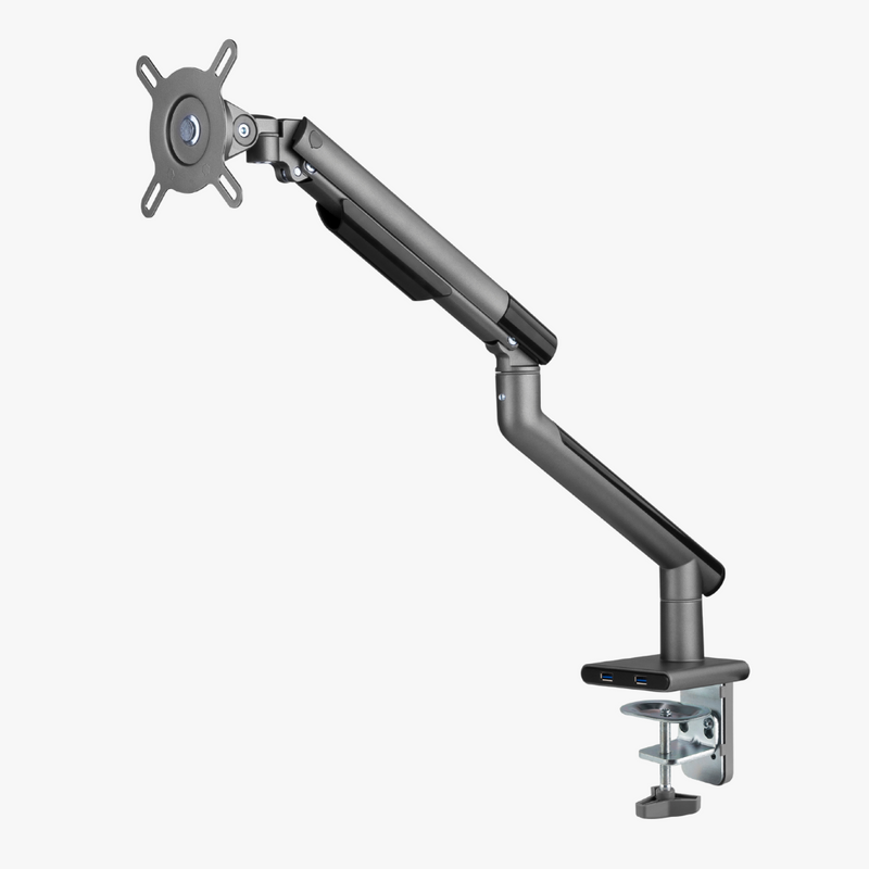 Alterzone Arm One USB Aluminum Monitor Arm, 2 x 3.0 USB Ports, Space Gray - DELENordic.com Alterzone Arm One USB alumiininen monitorivarsi 17