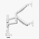 Alterzone Arm Luxe Heavy-duty Duo Monitor Arm, White - DELENordic.com Alterzone Arm Luxe Heavy-duty Duo monitorarm, vit