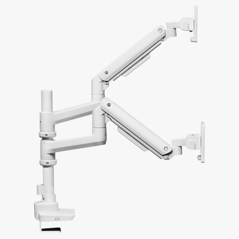 Alterzone Arm Luxe Heavy-duty Duo monitorivarsi kahdelle näytölle, valkoinen Alterzone Arm Luxe Heavy-duty Duo monitorivarsi kahdelle näytölle, valkoinen