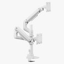Alterzone Arm Luxe Heavy-duty Duo Monitor Arm, White - DELENordic.com Alterzone Arm Luxe Heavy-duty Duo monitorarm, vit
