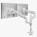Alterzone Arm Luxe Heavy-duty Duo Monitor Arm, White - DELENordic.com Alterzone Arm Luxe Heavy-duty Duo monitorarm, vit