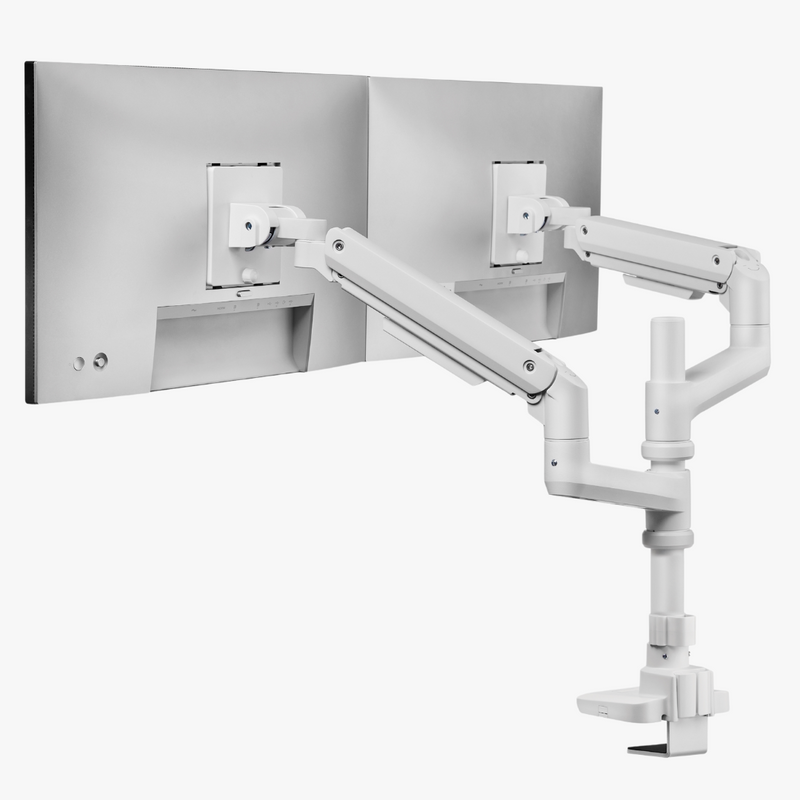 Alterzone Arm Luxe Heavy-duty Duo monitorivarsi kahdelle näytölle, valkoinen Alterzone Arm Luxe Heavy-duty Duo monitorivarsi kahdelle näytölle, valkoinen