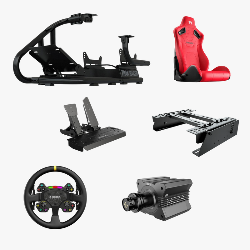 MOZA R12, RS V2, SR-P + Trak Racer RS6 - READY TO RACE BUNDLE - DELENordic.com MOZA R12, RS V2, SR-P + Trak Racer RS6 - READY TO RACE BUNDLE