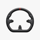 D型 ブラック レザー ステアリング Closed D Black Leather Rim - dele.io Asetek Closed D Black Leather Rim