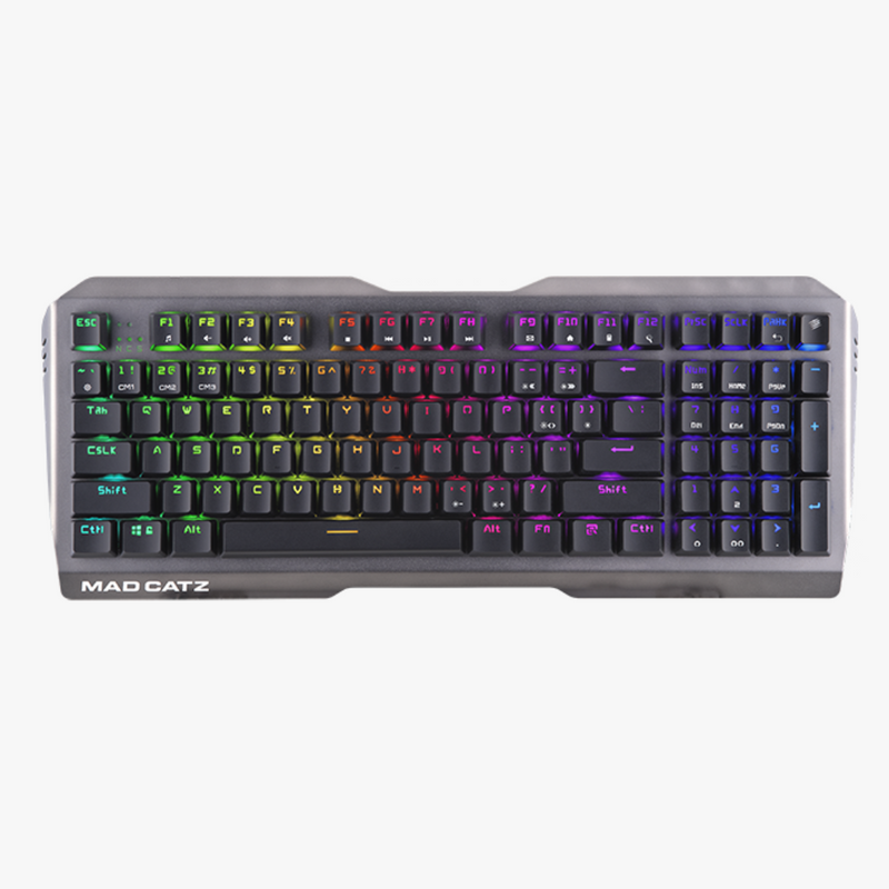 Mad Catz The Authentic S.T.R.I.K.E. 13 Mechanical Gaming Keyboard, Black - DELENordic.com