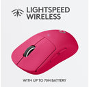 Logitech G PRO X Superlight Wireless Gaming Mouse, Magenta - DELENordic.com Logitech G PRO X Superlight Wireless Gaming Mouse, Magenta