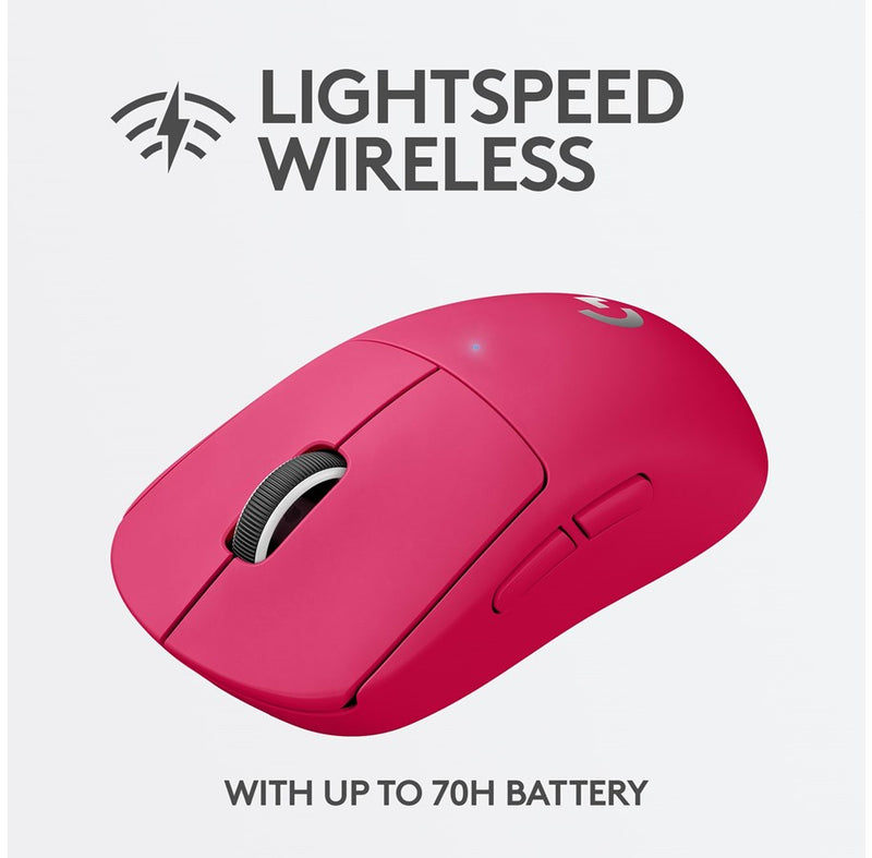 Logitech G PRO X Superlight Wireless Gaming Mouse, Magenta - DELENordic.com