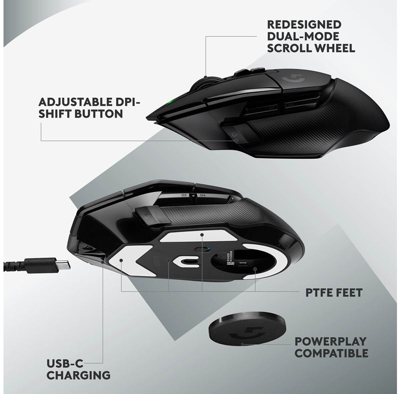 G502 X LIGHTSPEED WIRELESS GAMING MOUSE