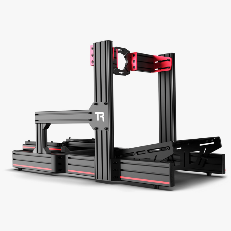 Trak Racer Full Set TR120 Aluminium Racing Cockpit with TR One Wheel Mount for Simucube and Simagic Direct Drive Wheels and Rally Seat - DELENordic.com