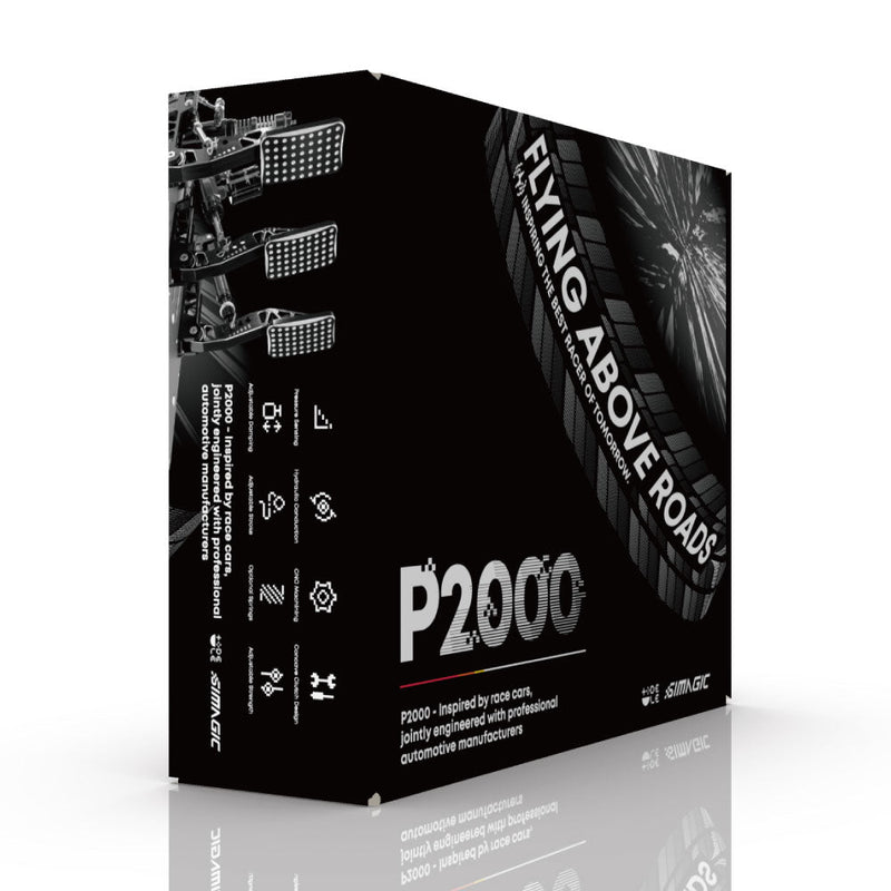 Simagic P2000 Hydraulic Pedal Set 200kg - DELENordic.com