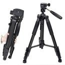 ZOMEi Q111 Portable Aluminum Tripod Stand Kit for Live Broadcast Video Photography and Wildlife Photography - DELENordic.com ZOMEi Q111 Portable Aluminum Tripod for Photo & Video