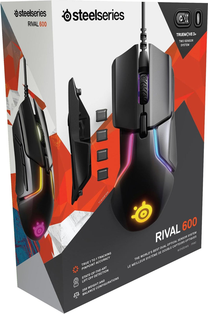 SteelSeries Rival 600 Optical Gaming Mouse - DELENordic.com