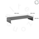 Alterzone Rise 1 Aluminum Desktop Monitor Stand, Black - DELENordic.com Alterzone Rise 1 skrivbords monitorstativ i aluminium för 13