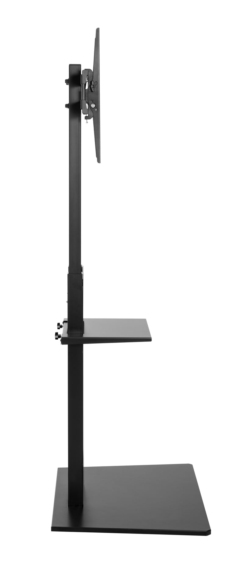 Alterzone Slim 7s TV Floor Stand with Shelf for 37"-70" TVs, Walnut - DELENordic.com Alterzone Slim 7s TV-lattiajalusta hyllyllä 37