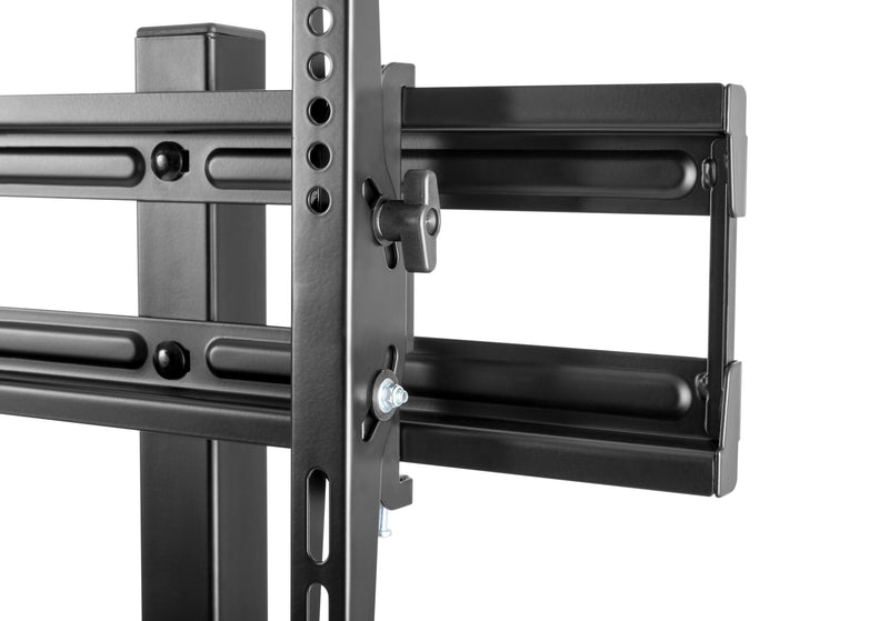 Alterzone Slim 7s TV Floor Stand with Shelf for 37"-70" TVs, Walnut - DELENordic.com Alterzone Slim 7s TV-lattiajalusta hyllyllä 37