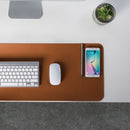 Alterzone Pad Desktop Sustainable Vegan Leather Surface, Cognac Brown - DELENordic.com Alterzone Pad hiirimatto vegaanisesta nahasta, konjakinruskea