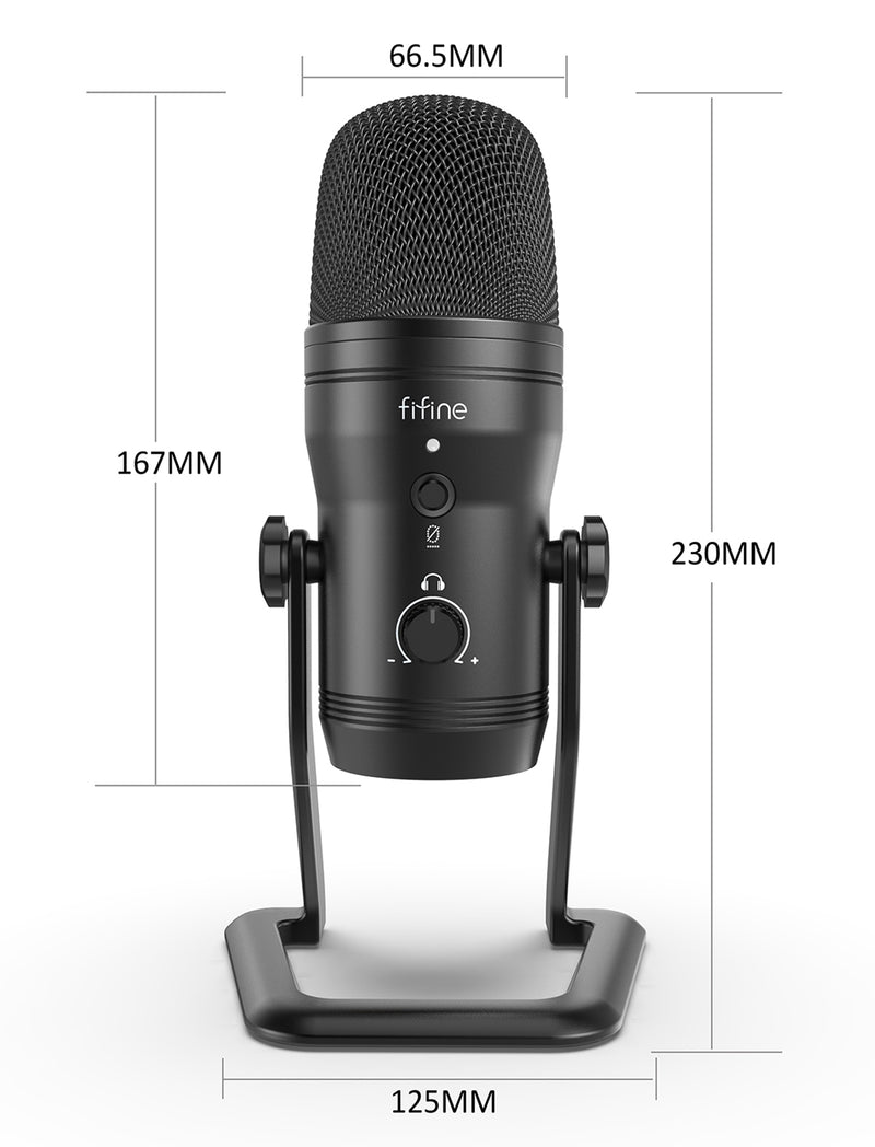 Fifine x DELE K690 USB Studio Multi-Polar Pattern Microphone - DELENordic.com